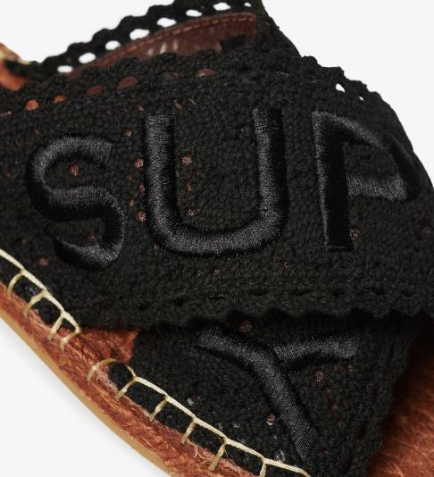 Superdry Espadrilles Cross Strap Sliders