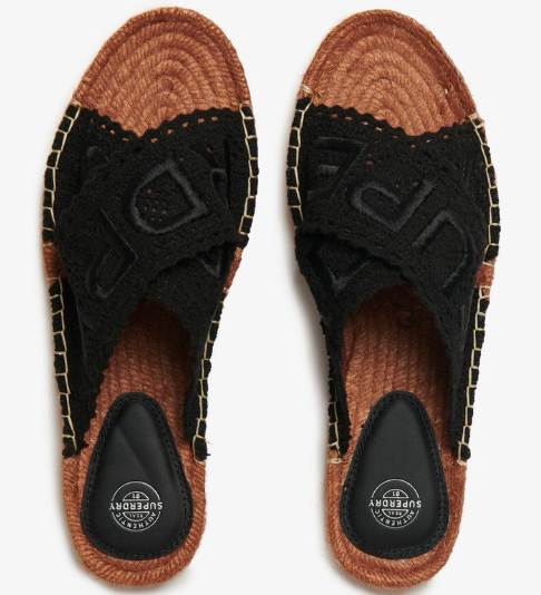 Superdry Espadrilles Cross Strap Sliders