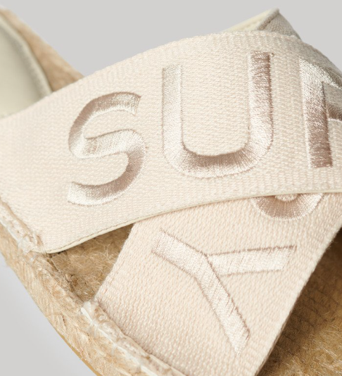 Superdry Espadrilles Cross Strap Sliders