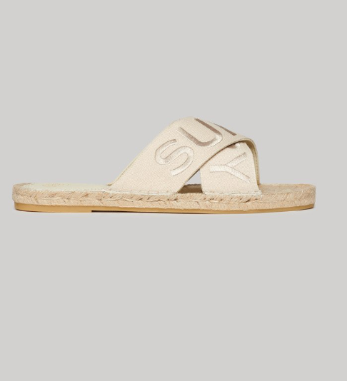 Superdry Espadrilles Cross Strap Sliders