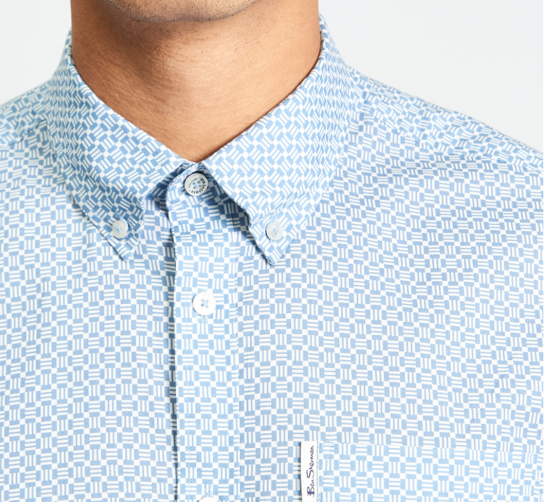 Ben Sherman Block Geo Print Short Sleeve Shirt