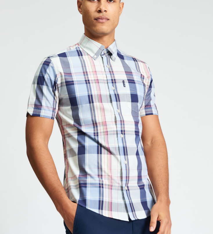Ben Sherman Short Sleeve Oversized Check Shirt