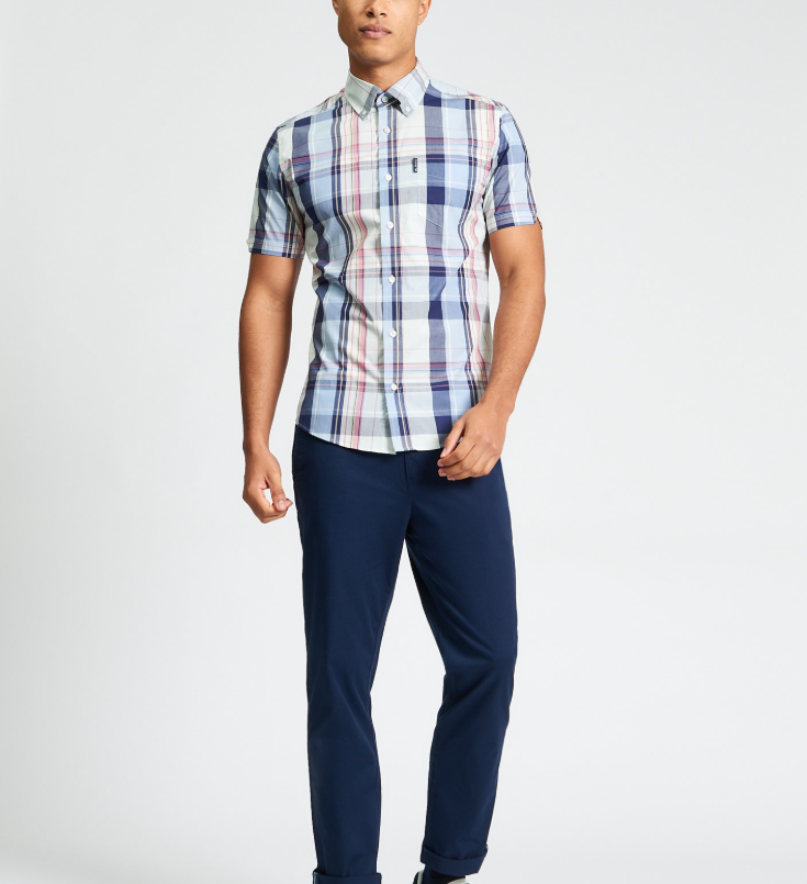 Ben Sherman Short Sleeve Oversized Check Shirt
