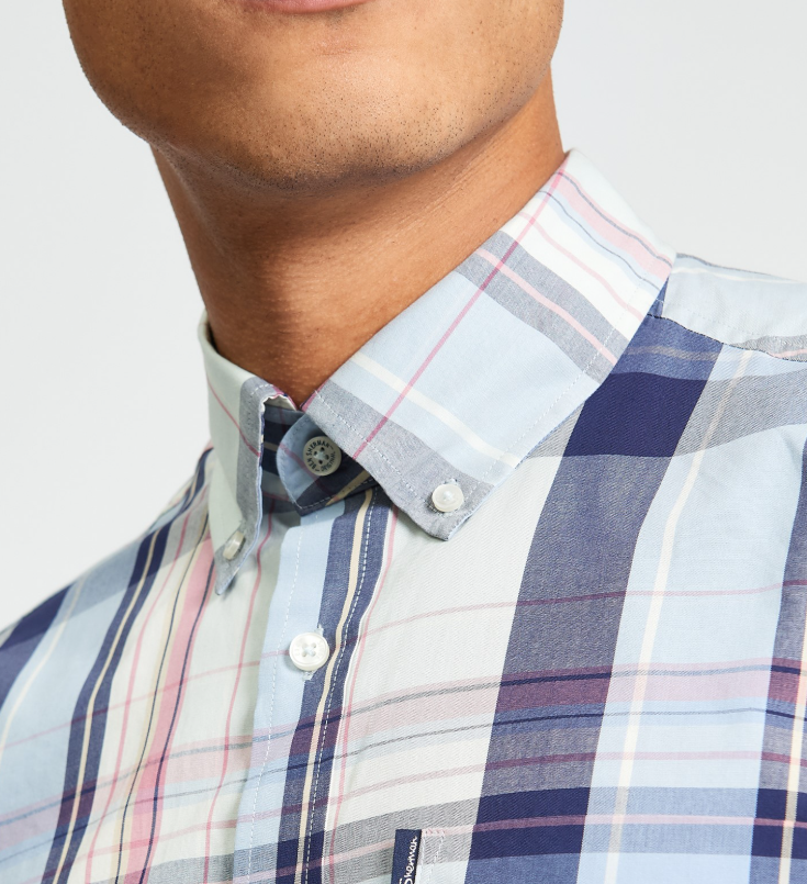 Ben Sherman Short Sleeve Oversized Check Shirt