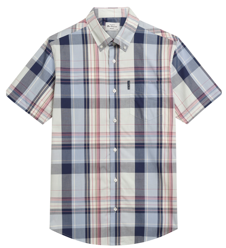 Ben Sherman Short Sleeve Oversized Check Shirt