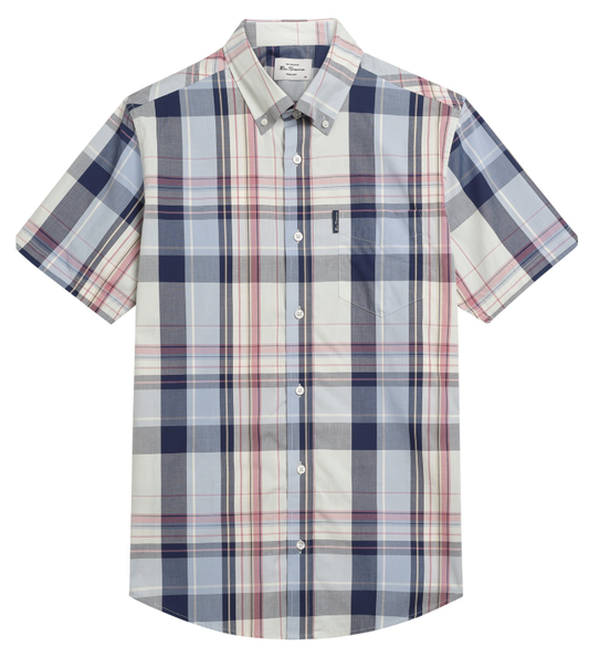 Ben Sherman Short Sleeve Oversized Check Shirt