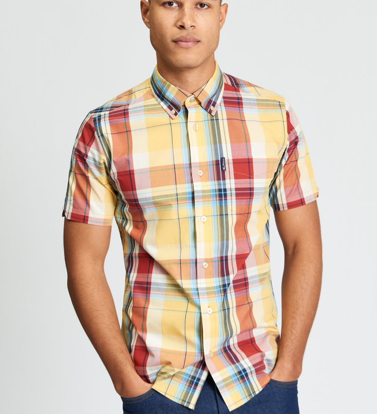 Ben Sherman Short Sleeve Oversized Check Shirt