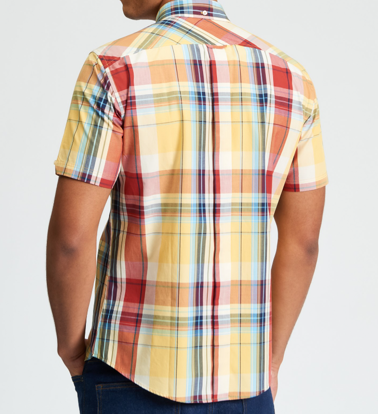 Ben Sherman Short Sleeve Oversized Check Shirt