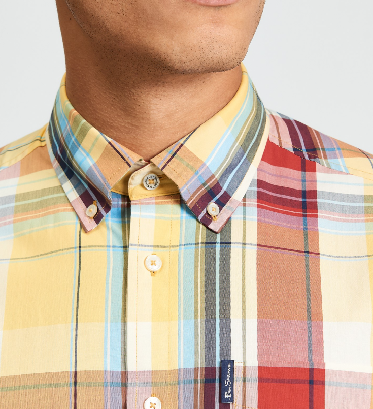 Ben Sherman Short Sleeve Oversized Check Shirt