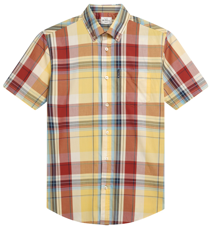 Ben Sherman Short Sleeve Oversized Check Shirt