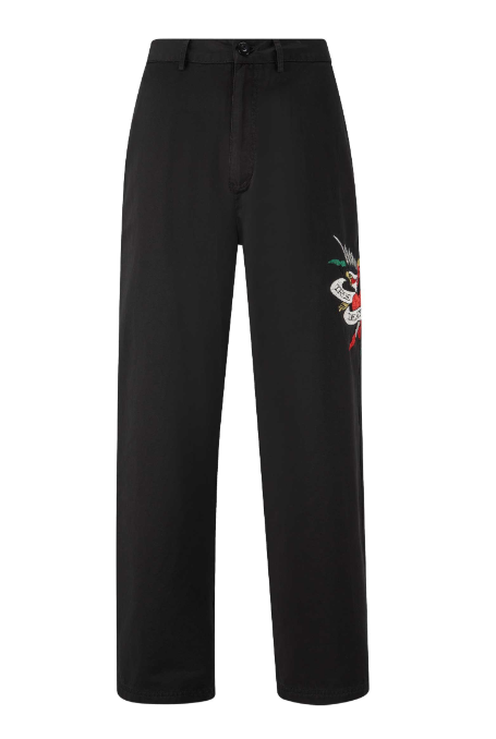 Ed Hardy Men's True Til Death Baggy Skater Chinos