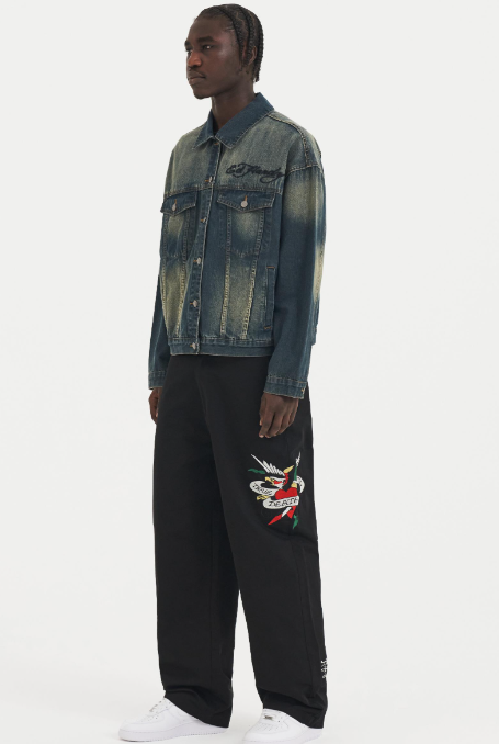 Ed Hardy Men's True Til Death Baggy Skater Chinos