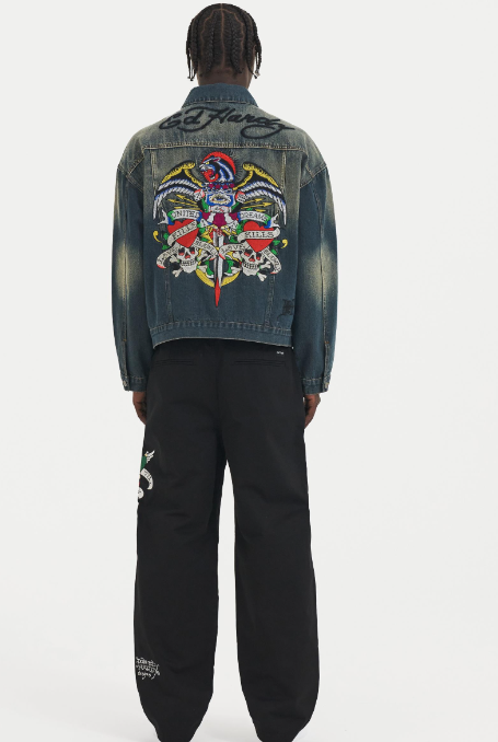 Ed Hardy Men's True Til Death Baggy Skater Chinos