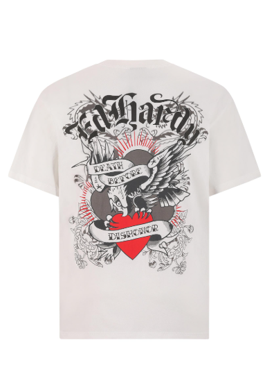 Ed Hardy Mens Death Before Dishonour Eagle Relaxed Tee