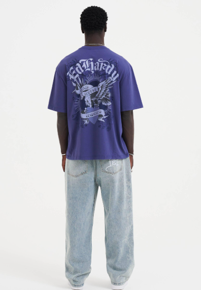Ed Hardy Mens Death Before Dishonour Eagle Relaxed Tee