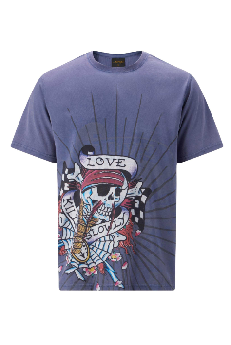Ed Hardy Mens Love Kills Slowly Graphic Tee