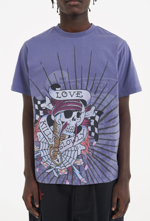 Ed Hardy Mens Love Kills Slowly Graphic Tee