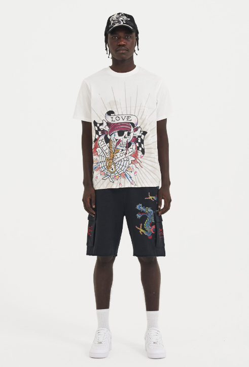 Ed Hardy Mens Love Kills Slowly Graphic Tee