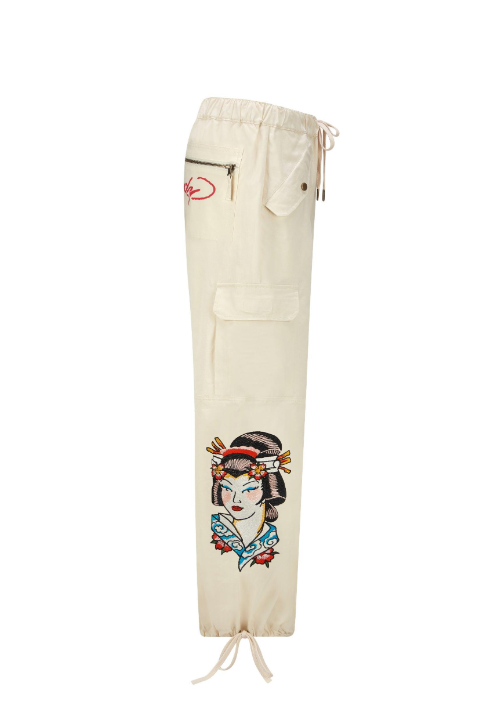 Ed Hardy Women's Tokyo Geisha Cargo Pants