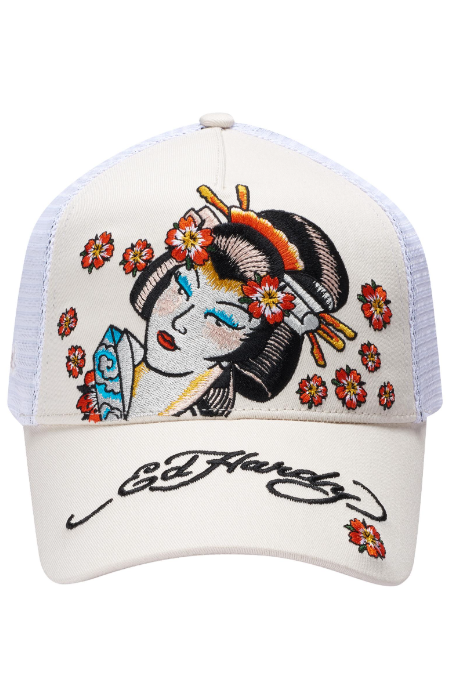 Ed Hardy Front Mesh Trucker Cap