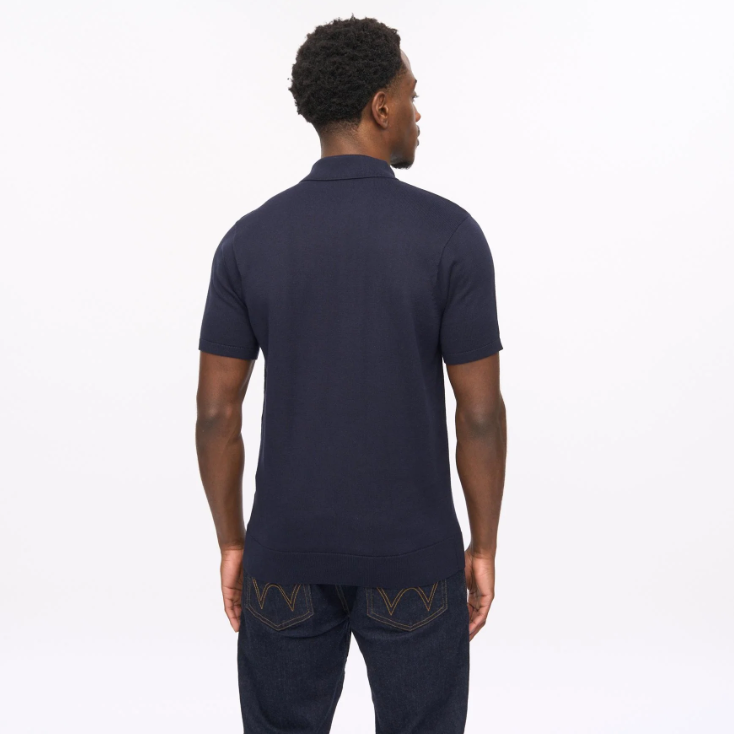 Gabicci Mens Soda Short Sleeve Side Stripe Knit Polo