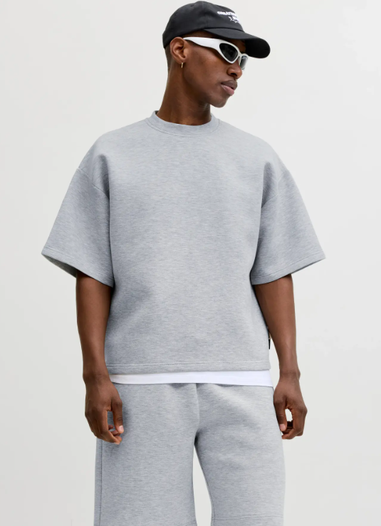 Jack & Jones Biarritz Scuba Sweat Short Sleeve Top