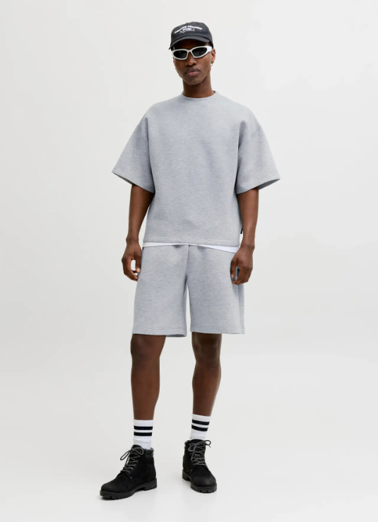 Jack & Jones Biarritz Scuba Sweat Short Sleeve Top
