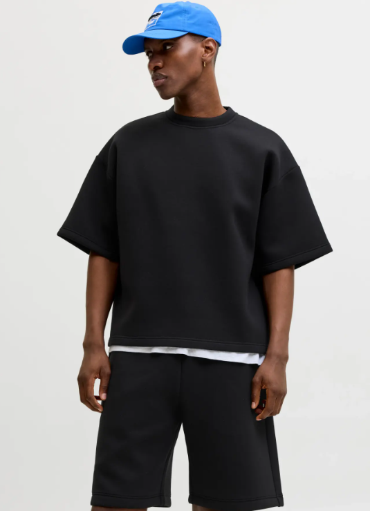 Jack & Jones Biarritz Scuba Sweat Short Sleeve Top
