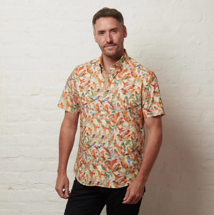Gabicci Mens Short Sleeve Print Shirt