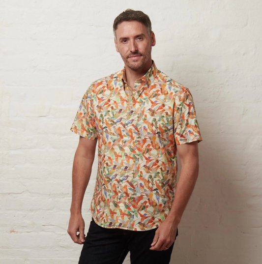 Gabicci Mens Short Sleeve Print Shirt