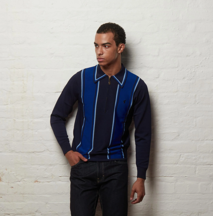 Gabicci Xander Archive Long Sleeve Viscose Knit Gabicci Vintage