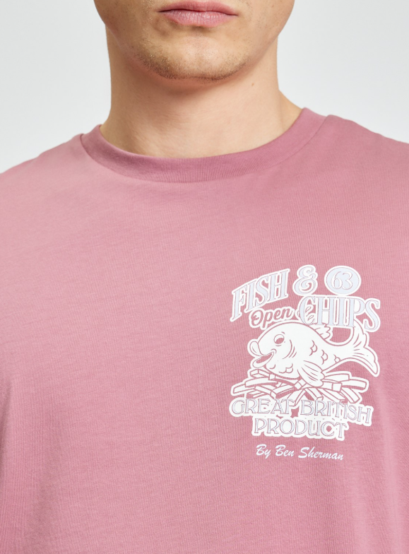 Ben Sherman Fish & Chips Graphic T-Shirt