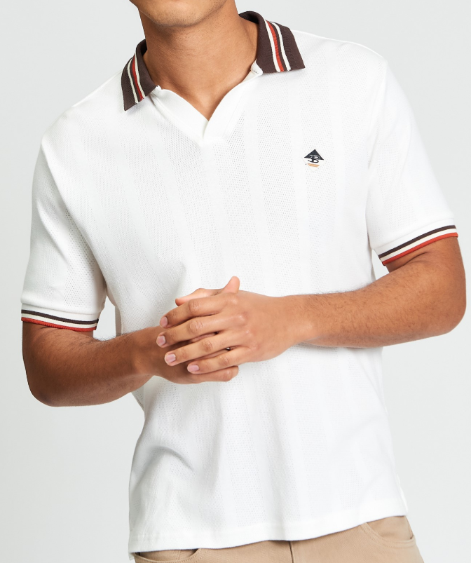 Ben Sherman Trim Block Open Neck Polo