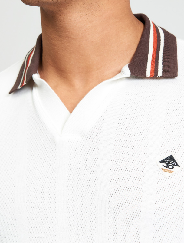 Ben Sherman Trim Block Open Neck Polo