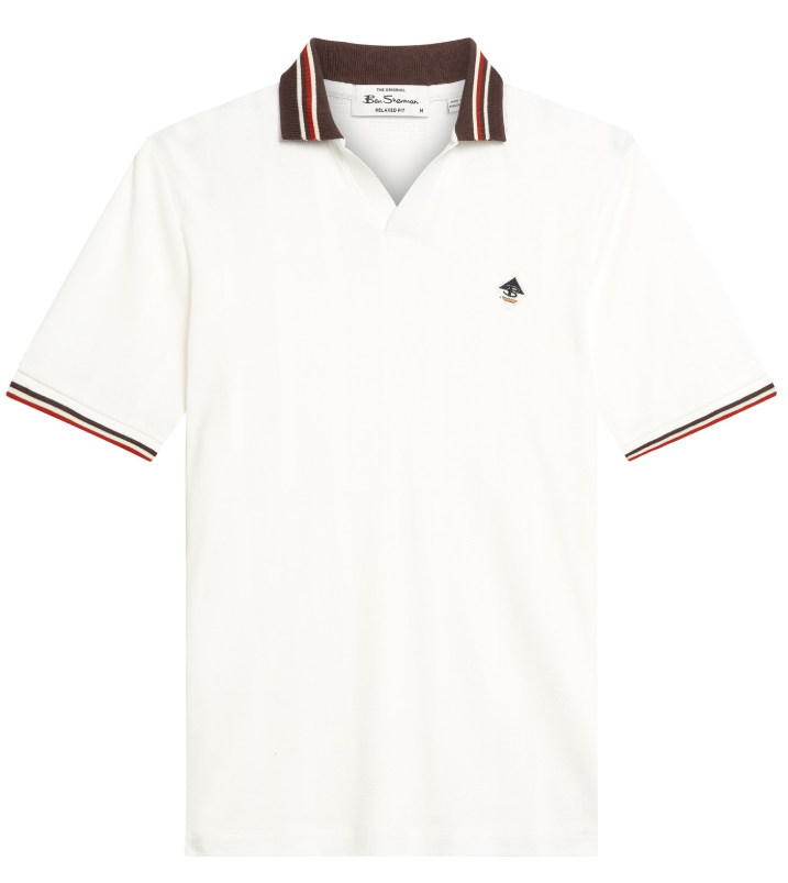 Ben Sherman Trim Block Open Neck Polo