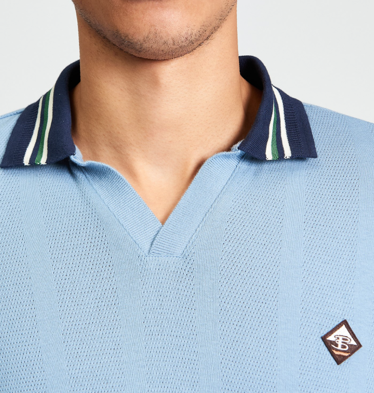Ben Sherman Trim Block Open Neck Polo