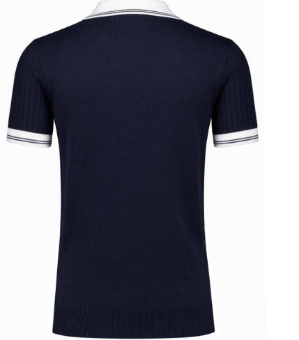 Gabicci Vintage Portobello Skipper Neck Knit Polo
