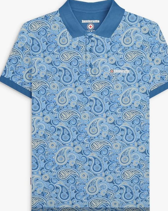 Lambretta Paisley Brand Polo