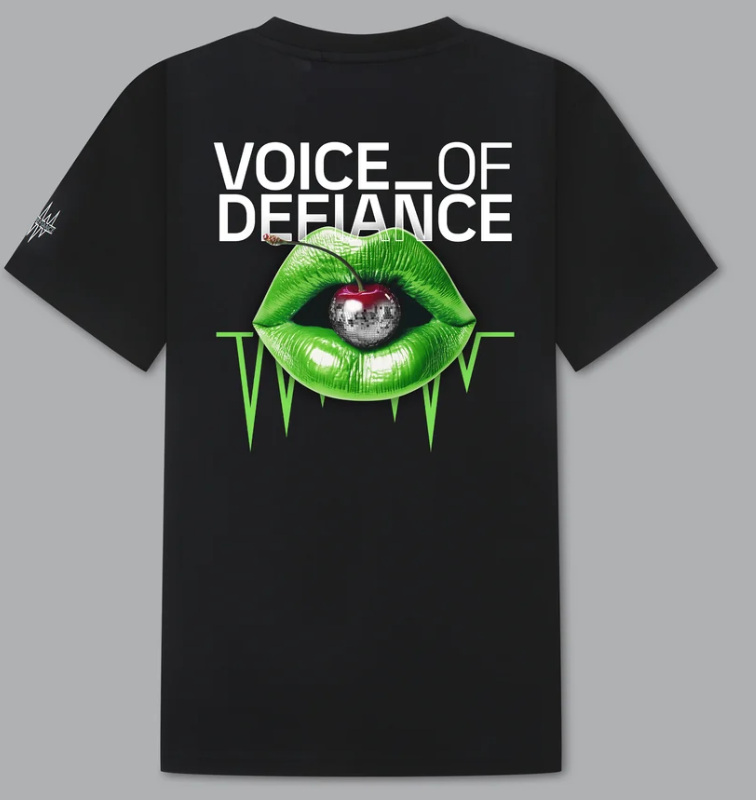 Voice of Defiance - White Lines Cherry Tee