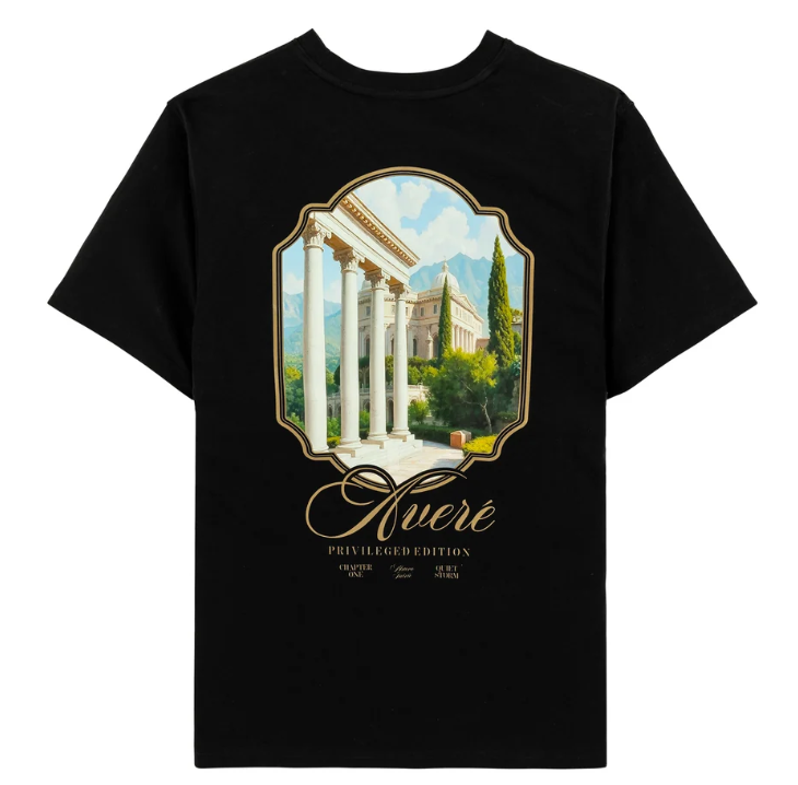 Avere Mura Architectural Black T Shirt
