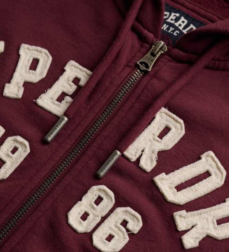 Superdry Athletic Essential Relaxed Crop Zip Hoodie