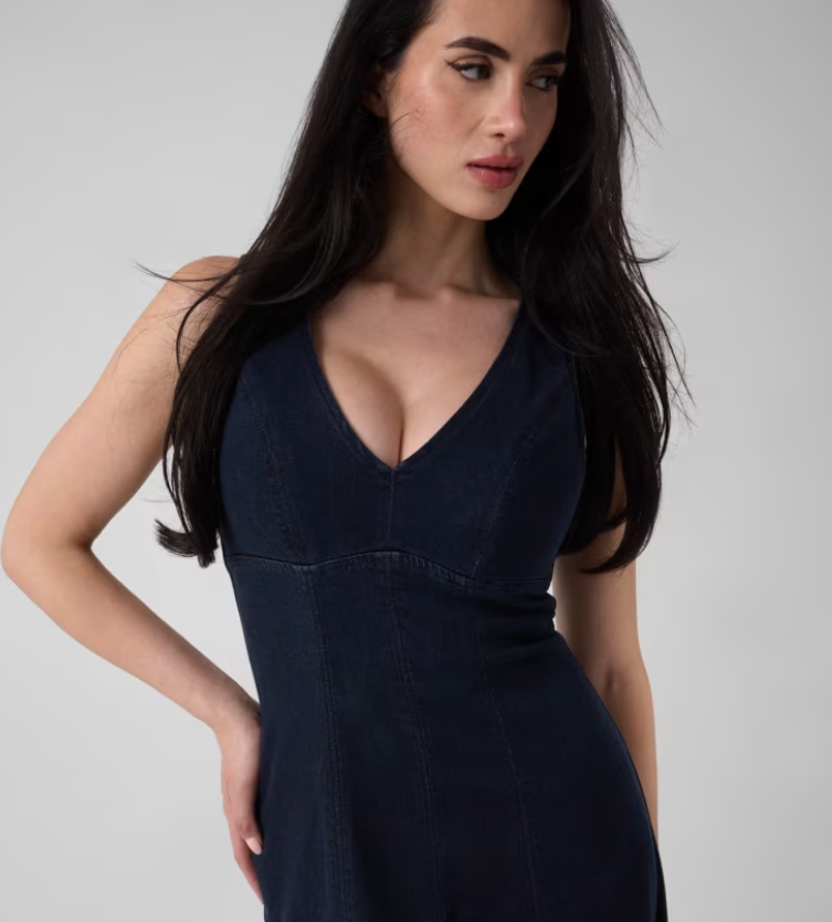 Guess Denim Midi Dress - Women's