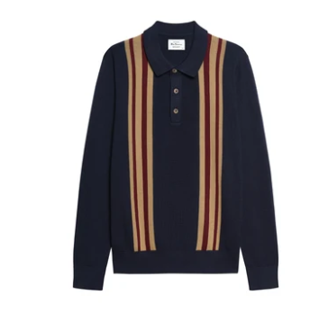 Ben Sherman Long Sleeve Mod Style Polo