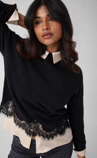 Guess Hayden Lace Sweater - Women's