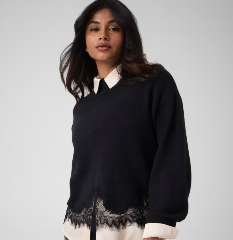 Guess Hayden Lace Sweater - Women's