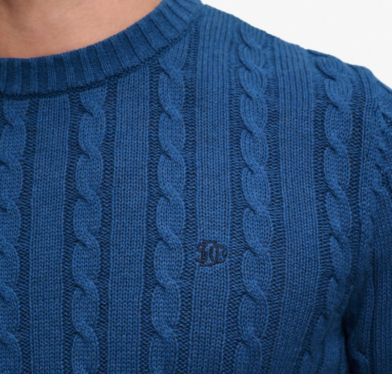 Superdry Cotton Cable Knit Crew - Men's