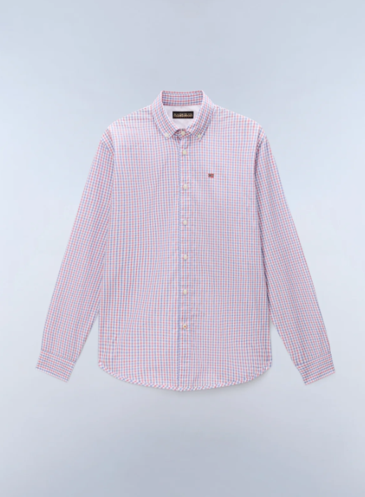 Napapijri Terra Long Sleeve Check Shirt - Men's