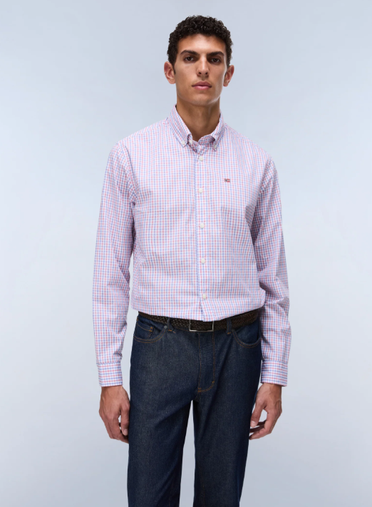 Napapijri Terra Long Sleeve Check Shirt - Men's