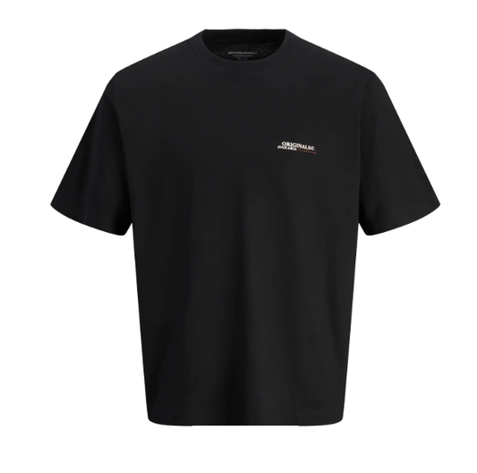 Jack & Jones Islington Type Tee in Stormy Weather and Black Colors