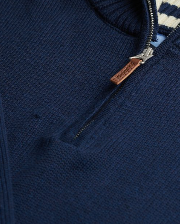 Superdry Cotton Classic Half Zip Knitted Jumper